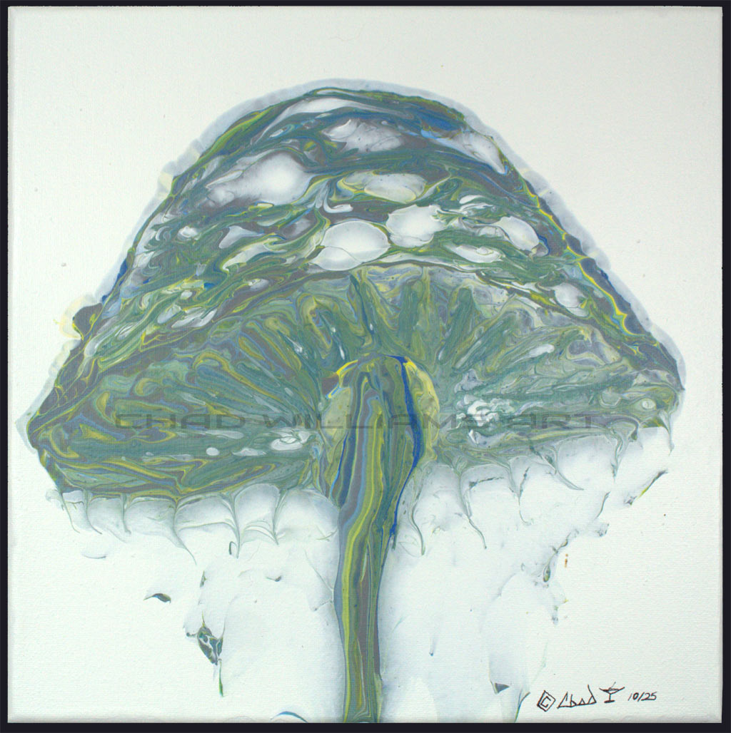 Jelly Mushroom Copyright Chad Williams Art 2025